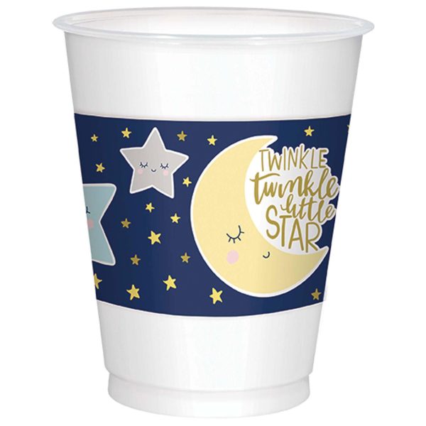 Baby Shower - Twinkle Little Star Plastic Cups 16oz, 25pcs on Sale