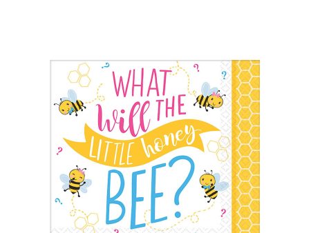 Baby Shower - What It Will Bee? Beverage Tissues 16pcs on Sale