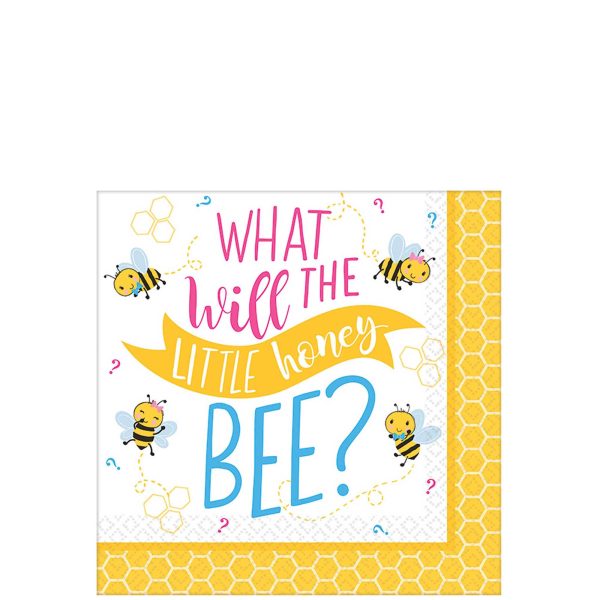 Baby Shower - What It Will Bee? Beverage Tissues 16pcs on Sale