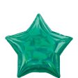 Green Iridescent Star Foil Balloon 45cm on Sale