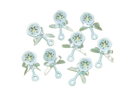 Baby Rattle Blue Favors 8pcs Online Sale