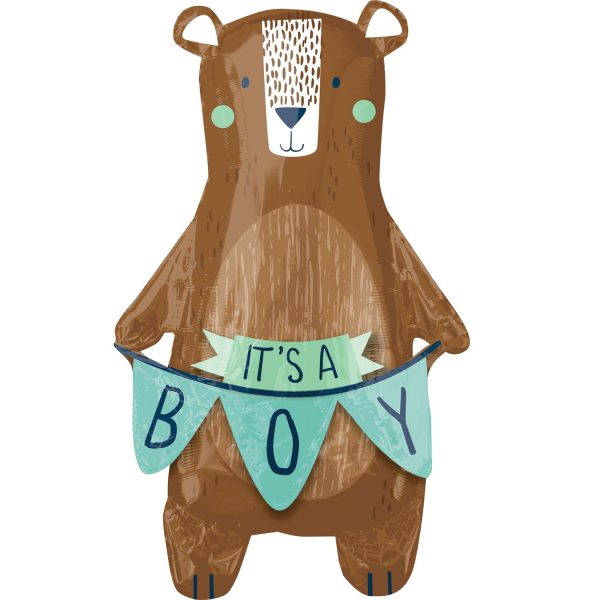 Baby Shower - We Can Bearly Wait SuperShape Foil Balloon 50x86cm Discount