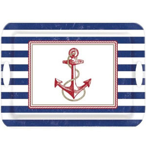 Anchors Aweigh Melamine Handle Tray For Cheap