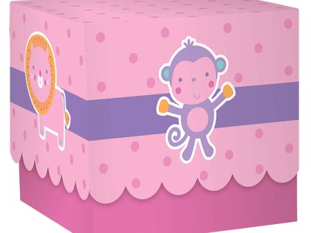 Baby Shower Pink Printed Paper Boxes 24pcs Online now