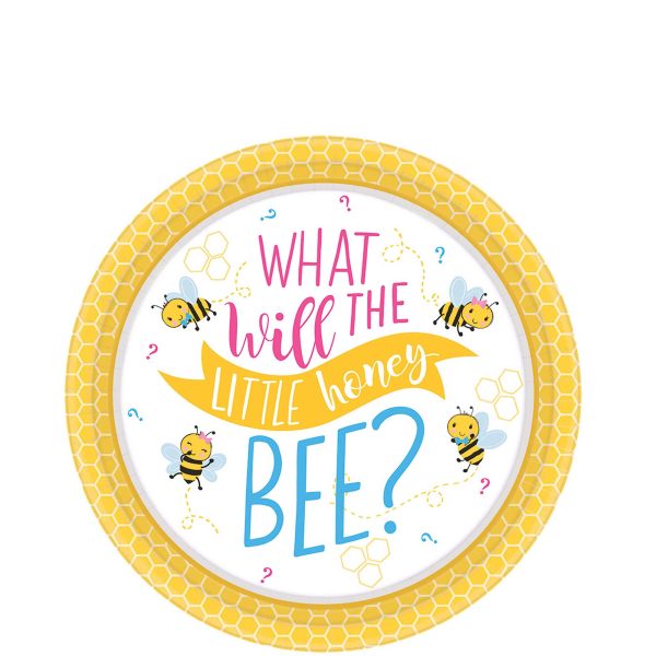 Baby Shower - What Will It Bee? Paper Plates 7in, 8pcs Online Sale