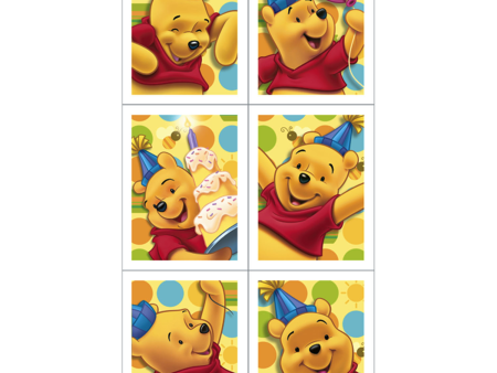 Pooh s 1st Birthday Stickers 4pcs For Discount