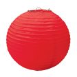 Apple Red Round Paper Lanterns 9.50in 3pcs Online Sale