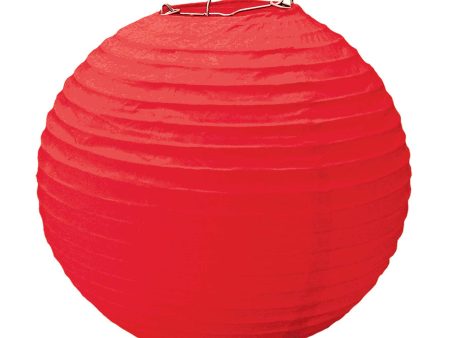 Apple Red Round Paper Lanterns 9.50in 3pcs Online Sale