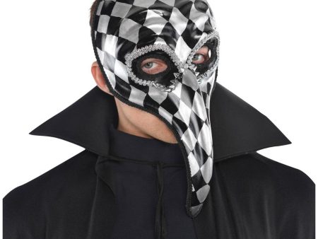 Adult Harlequin Jester Mask Discount