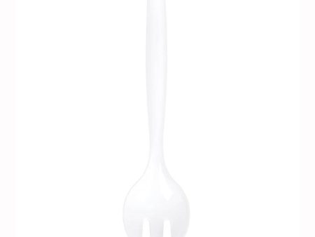 White Serving Fork Supply