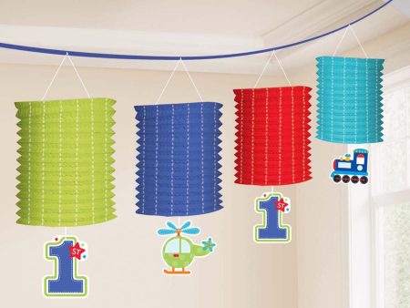 All Aboard Birthday Paper Lantern Garland 12ft Fashion