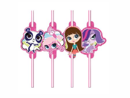 Littlest Pet Shop Drinking Straws 8pcs Online