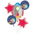 Blast off Balloon Bouquet 5pcs Hot on Sale