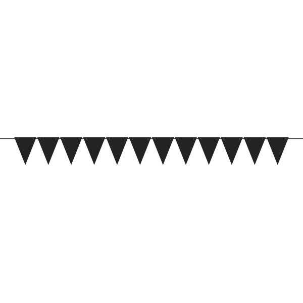 Black Mini Paper Pennant Banner Online now