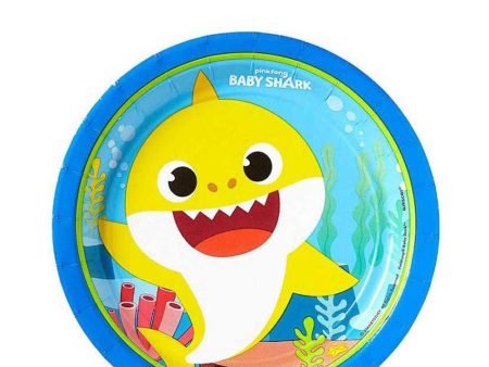 Baby Shark Round Paper Plates 7in, 8pcs Online