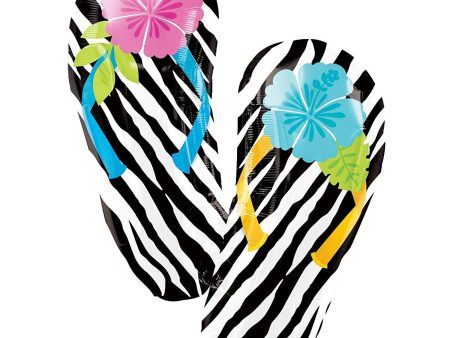 Wild Isle Flip Flops Foil Balloon 25 x 33in Cheap