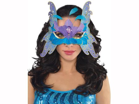 Adult Butterfly Feather Mask on Sale