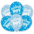 Birthday Boy All Around Printed Latex Balloons 11in, 6pcs Online