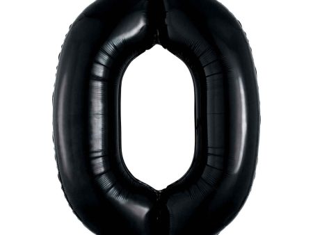 Black Number SuperShape Foil Balloons on Sale