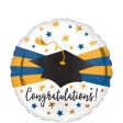 Blue & Gold Graduation Foil Balloon 43cm Online Sale