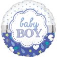 Baby Boy Scallop Foil Balloon 18in Online Sale