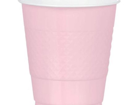 Blush Pink Plastic Cups 12oz, 20pcs Online Hot Sale