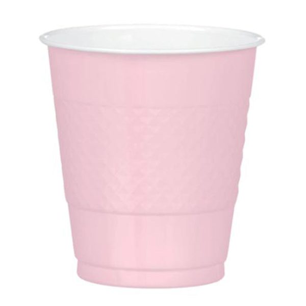 Blush Pink Plastic Cups 12oz, 20pcs Online Hot Sale