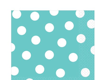 Robins Egg Blue Dots Lunch Tissues 16pcs For Discount