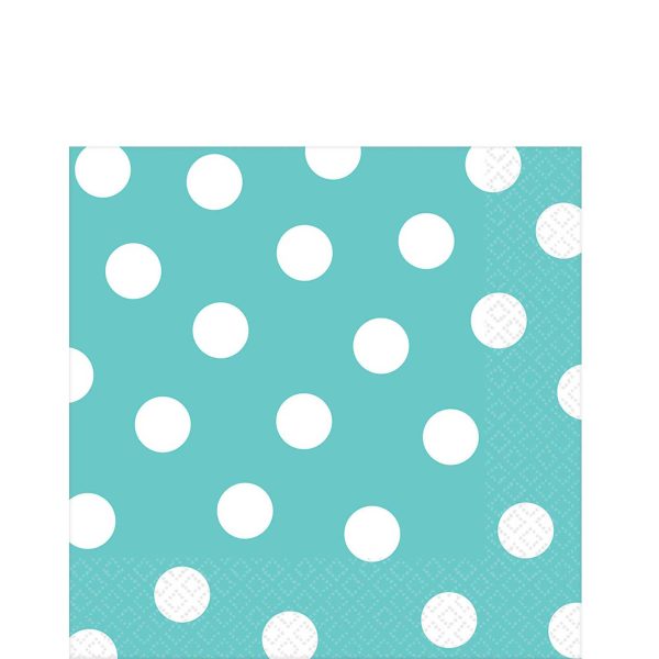 Robins Egg Blue Dots Lunch Tissues 16pcs For Discount