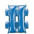 Blue Number Mini shape Foil Balloons Sale