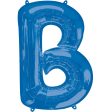 Blue Letter SuperShape Foil Balloons Discount