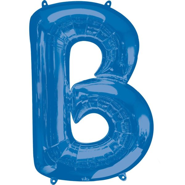 Blue Letter SuperShape Foil Balloons Discount