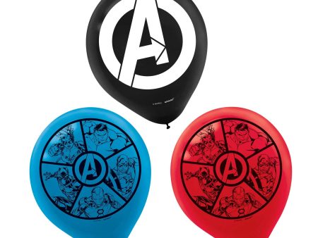 Avengers Powers Unite Printed Latex Balloon 12in, 6pcs on Sale