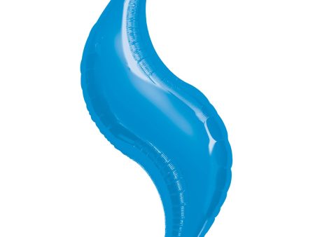 Blue Curve Super Shape Balloon 36in Online Hot Sale