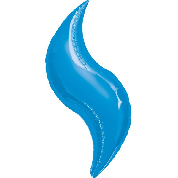 Blue Curve Super Shape Balloon 36in Online Hot Sale