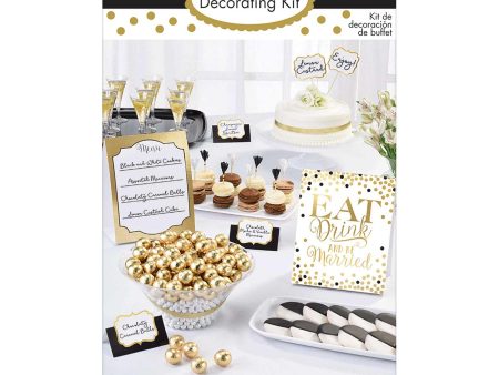 Eat, Drink & Be Married Buffet Decorating Kit For Cheap