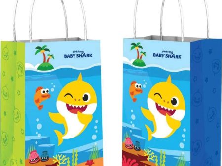 Baby Shark Printed Kraft Bag 8pcs Online Sale