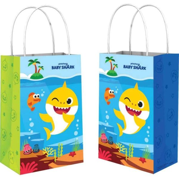 Baby Shark Printed Kraft Bag 8pcs Online Sale