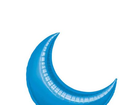 Blue Crescent Mini Shape Balloon 17in Online Sale