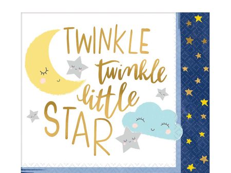 Baby Shower - Twinkle Little Star Lunch Tissues 16pcs Hot on Sale