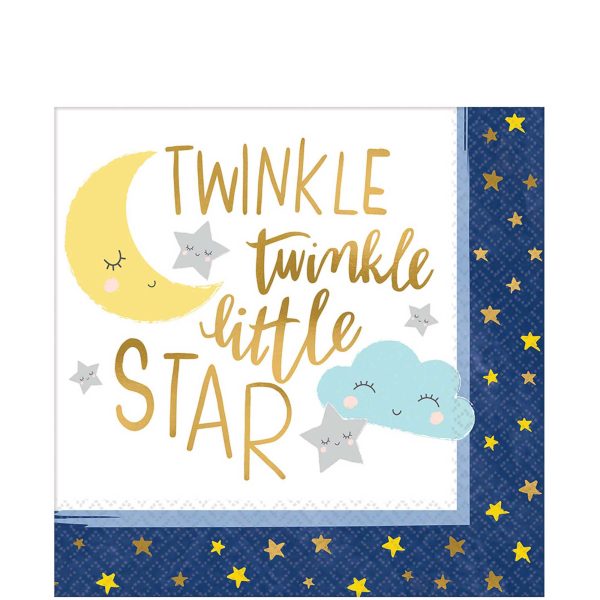 Baby Shower - Twinkle Little Star Lunch Tissues 16pcs Hot on Sale