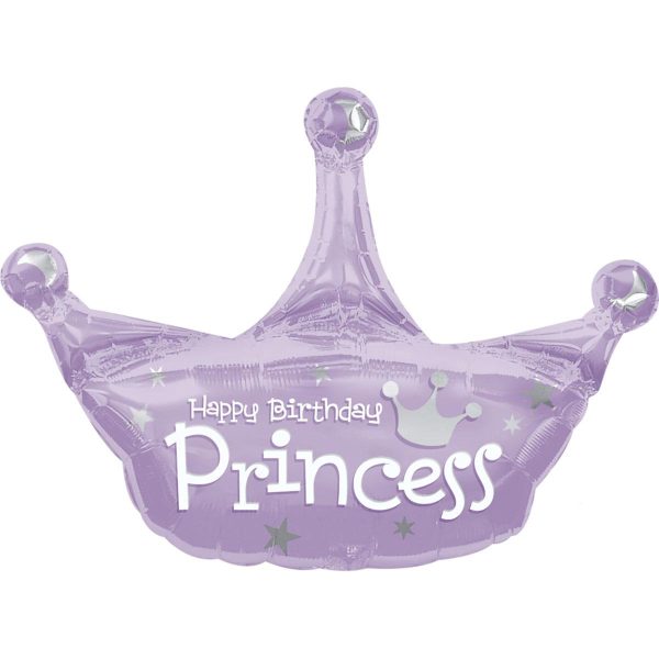 Birthday Princess Crown Foil Balloon 25 x 34in Online Sale