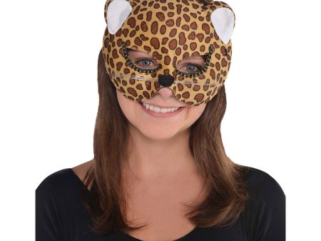 Adult Brown Jungle Cat Mask Online