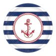 Anchors Aweigh Paper Plates 10.50in, 8pcs Fashion