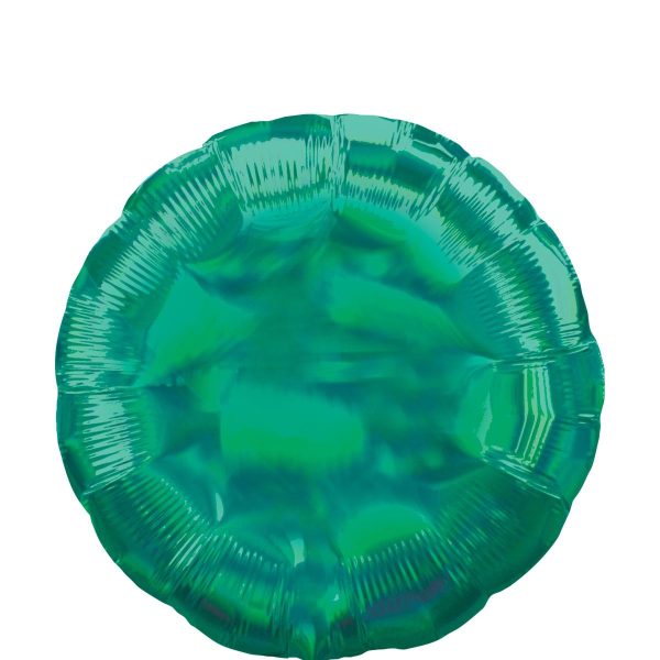 Green Iridescent Circle Foil Balloon 45cm Fashion