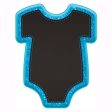 Baby Boy Blue Bodysuit Glitter Easel Sale