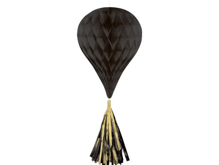 Black Mini Honeycomb With Foil Tassels 3pcs For Cheap