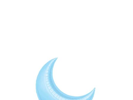 Pastel Blue Crescent Mini Shape Balloon 10in Cheap