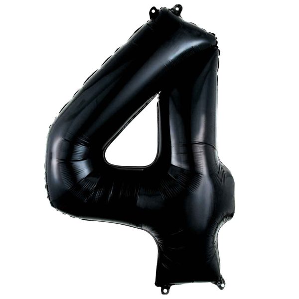 Black Number SuperShape Foil Balloons on Sale