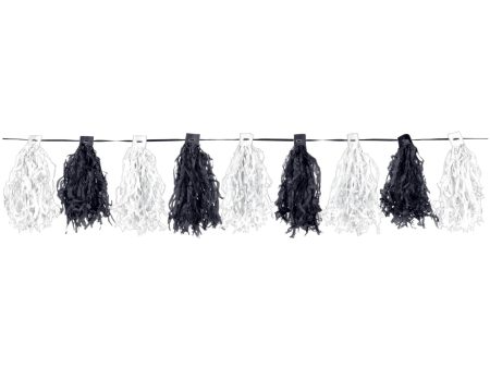 Black And White Garland Tassel Supply